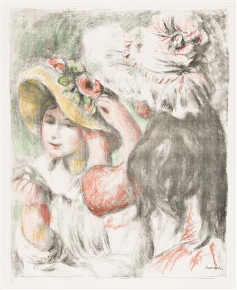 PIERRE-AUGUSTE RENOIR Le Chapeau Épinglé (2e planche).                                                                                           